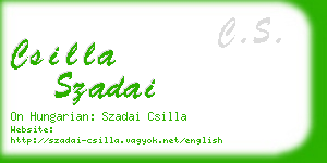 csilla szadai business card